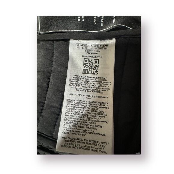 GUESS Vona Quilted Gorpcore Jacket Women's Size XS Black Windbreaker Puffer - Picture 8 of 9